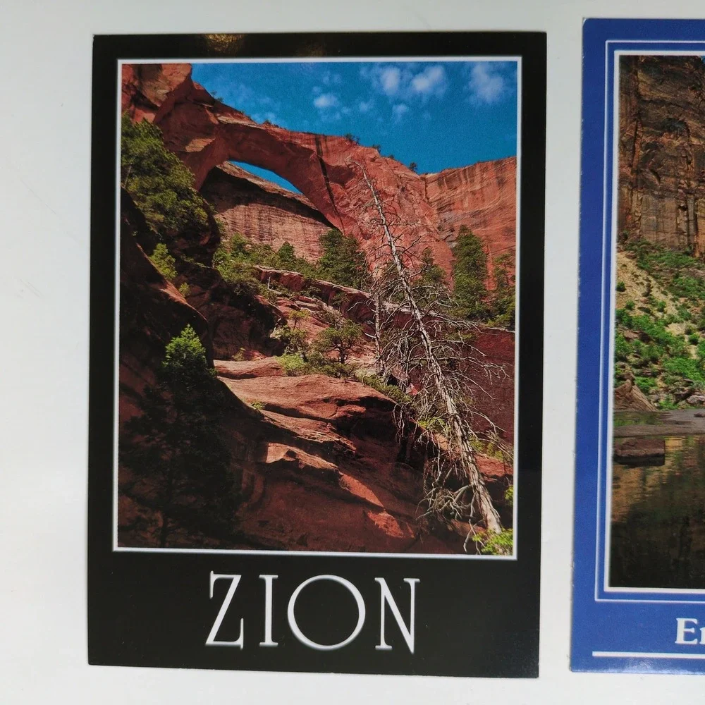 Vtg 80s Zion National Park Postcards Nature Mountains Set of 6 National‎ Parks